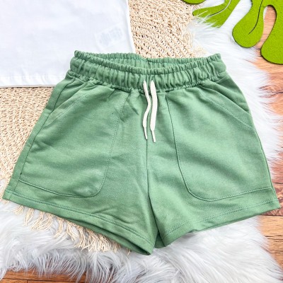  Conj. Blusa All We Need is Love e Short - Off White e Verde